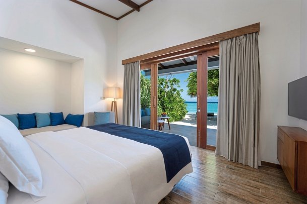 Ifuru Island Maldives - Wohnbeispiel Sunset Beach Villa (Zimmercodierung VB1)