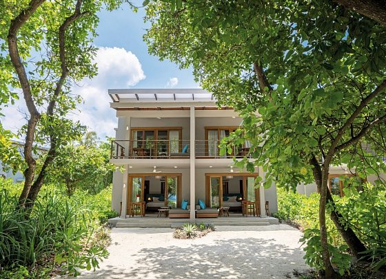 Ifuru Island Maldives - Wohnbeispiel Sunset Sky Suite & Beach Suite (Zimmercodierungen DX1, DX2, DX7, DX8, FX1, FX2, FX7 & FX8)