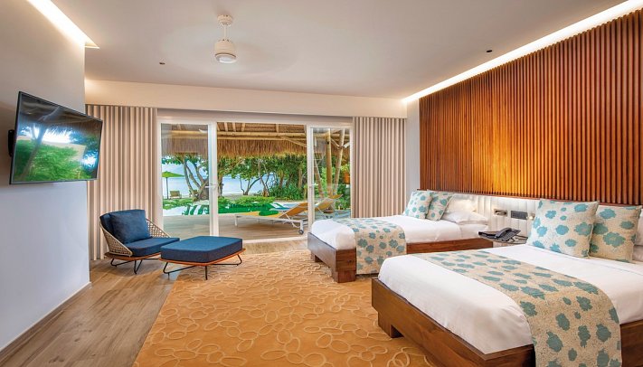 Emerald Maldives Resort & Spa - Wohnbeispiel Family Beach Villa with Pool (Zimmercodierung FB1)