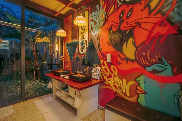 Oaga Art Resort Maldives - Beispiel Bad Beach Pool Villa Haruge (Zimmercodierung VB1)