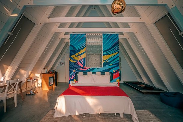 Oaga Art Resort Maldives - Wohnbeispiel Bodu Beach Pool Villa Haruge (Zimmercodierung VB2)