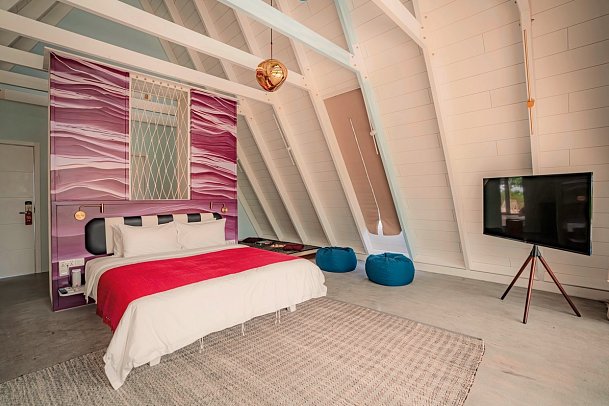 Oaga Art Resort Maldives - Wohnbeispiel Bodu Beach Pool Villa Haruge (Zimmercodierung VB2)