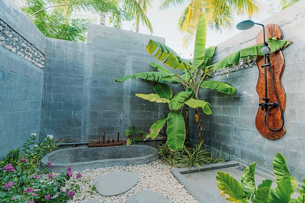 Oaga Art Resort Maldives - Beispiel Bad Bodu Beach Pool Villa Haruge (Zimmercodierung VB2)