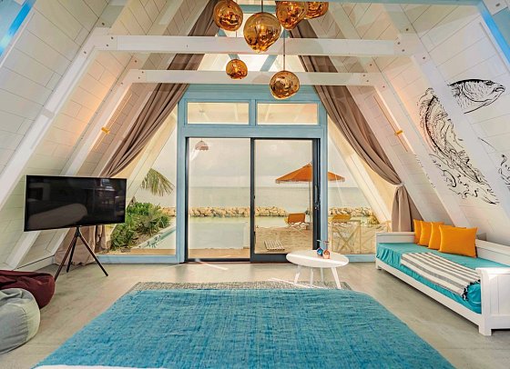 Oaga Art Resort Maldives - Wohnbeispiel Bodu Beach Pool Villa Haruge (Zimmercodierung VB2)