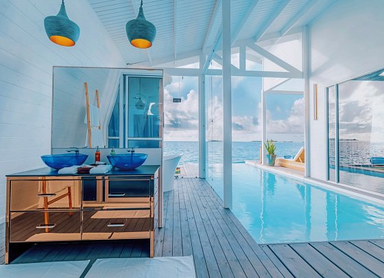Oaga Art Resort Maldives - Wohnbeispiel Family Water Pool Villa Odi (Zimmercodierung FDR)