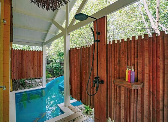 Oaga Art Resort Maldives - Beispiel Bad Gallery Pool Villa Veyoge (Zimmercodierung BX1)