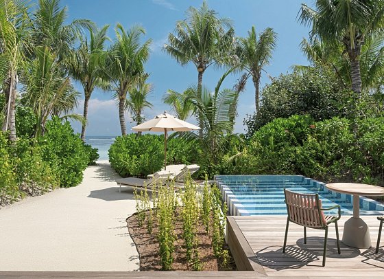 SO/ Maldives - Wohnbeispiel Beach Pool Villa (Zimmercodierungen VL2 & VB1)
