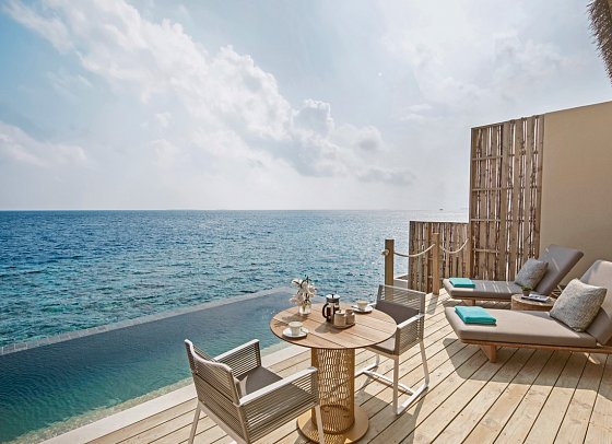 InterContinental Maldives Maamunagau Resort - Wohnbeispiel One Bedroom Lagoon Pool Villa (Zimmercodierungen VL1 & VL2)