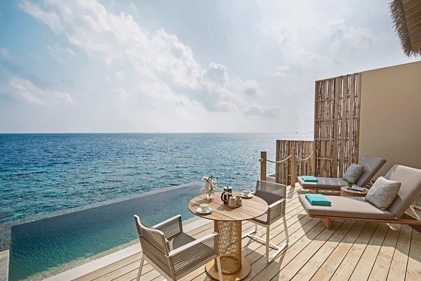 InterContinental Maldives Maamunagau Resort - Wohnbeispiel One Bedroom Lagoon Pool Villa (Zimmercodierungen VL1 & VL2)