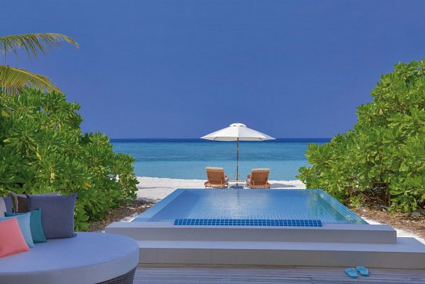 Emerald Faarufushi Resort & Spa - Wohnbeispiel Beach Villa with Pool (Zimmercodierungen VB2 & FB1)