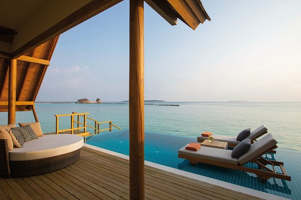 Emerald Faarufushi Resort & Spa - Wohnbeispiel Water Villa with Pool (Zimmercodierungen VX1 & VX2)