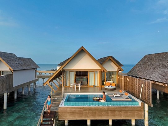 Emerald Faarufushi Resort & Spa - Wohnbeispiel Water Villa with Pool (Zimmercodierungen VX1 & VX2)