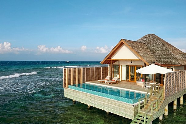 Emerald Faarufushi Resort & Spa - Wohnbeispiel Water Villa with Pool (Zimmercodierungen VX1 & VX2)