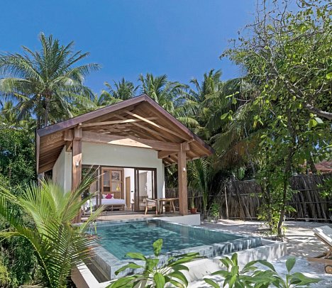 Fiyavalhu Maldives - Wohnbeispiel Premium Beach Pool Villa (Zimmercodierung UD2)