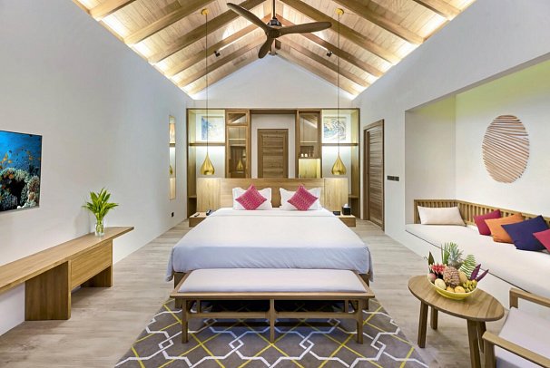 Fiyavalhu Maldives - Wohnbeispiel Premium Beach Pool Villa (Zimmercodierung UD2)