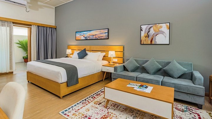 Fiyavalhu Maldives - Wohnbeispiel Garden Villa (Zimmercodierung UG1)