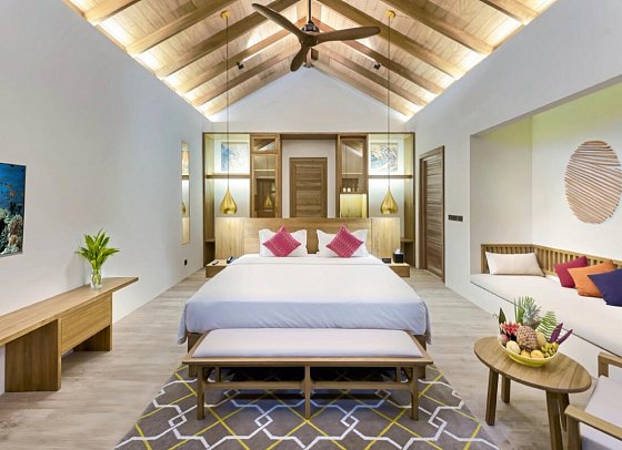Fiyavalhu Maldives - Wohnbeispiel Premium Beach Pool Villa (Zimmercodierung UD2)