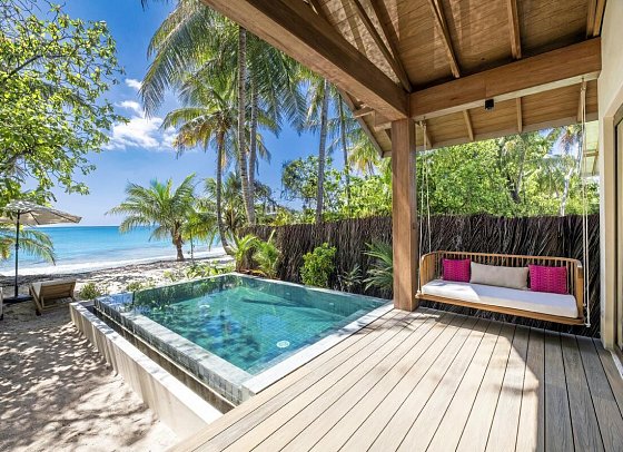 Fiyavalhu Maldives - Wohnbeispiel Premium Beach Pool Villa (Zimmercodierung UD2)
