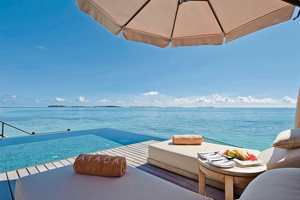 Ayada Maldives - Wohnbeispiel Sunset Lagoon Suite with Pool (Zimmercodierung WB2)