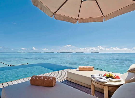 Ayada Maldives - Wohnbeispiel Sunset Lagoon Suite with Pool (Zimmercodierung WB2)