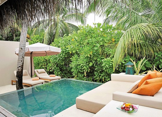 Ayada Maldives - Wohnbeispiel Beach Villa with Pool (Zimmercodierung VB1)
