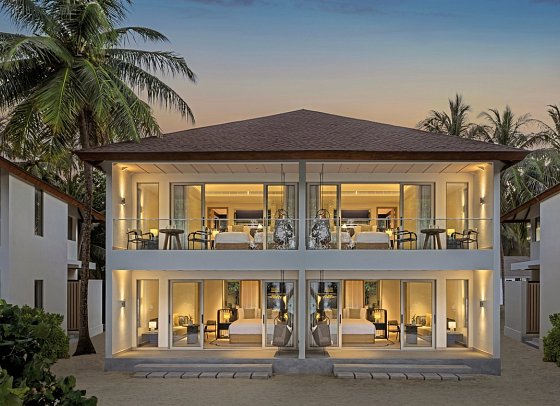 Avani+ Fares Maldives Resort - Wohnbeispiel Premium Beachfront Room (Zimmercodierung UM2)