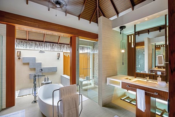 Pullmann Maldives Maamutaa Resort - Beispiel Bad Ocean Villa (Zimmercodierung VX1)