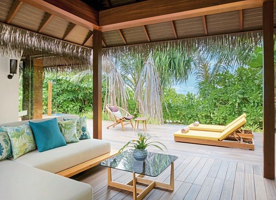 Pullmann Maldives Maamutaa Resort - Wohnbeispiel Beach Villa (Zimmercodierung VB1)
