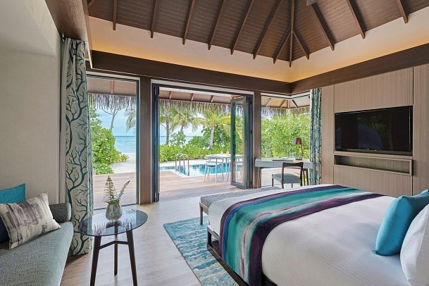 Pullmann Maldives Maamutaa Resort - Wohnbeispiel Beach Pool Villa (Zimmercodierung VB2)