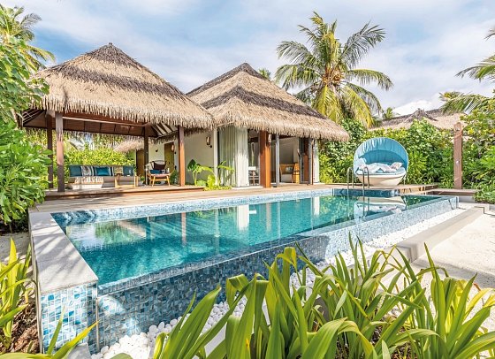 Pullmann Maldives Maamutaa Resort - Wohnbeispiel Beach Pool Villa (Zimmercodierung VB2)