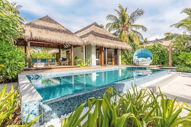 Pullmann Maldives Maamutaa Resort - Wohnbeispiel Beach Pool Villa (Zimmercodierung VB2)