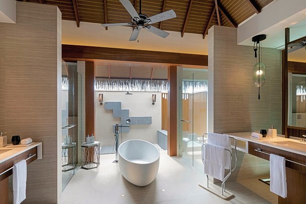 Pullmann Maldives Maamutaa Resort - Beispiel Bad Ocean Pool Villa (Zimmercodierungen VX2 & VX3)