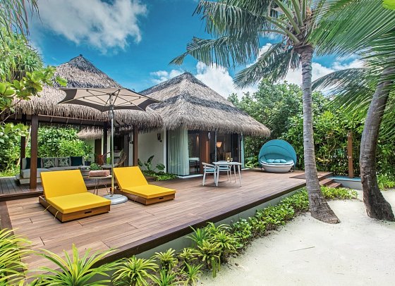 Pullmann Maldives Maamutaa Resort - Wohnbeispiel Beach Villa (Zimmercodierung VB1)