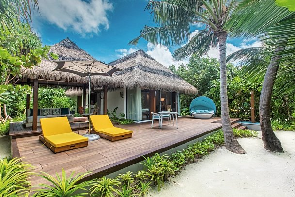 Pullmann Maldives Maamutaa Resort - Wohnbeispiel Beach Villa (Zimmercodierung VB1)