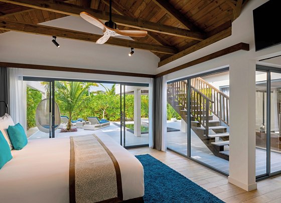 Kuredhivaru Resort and Spa Maldives - Wohnbeispiel Beach Pool Villa (Zimmercodierungen VB1 & VB2)