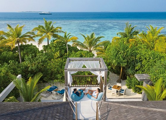 Kuredhivaru Resort and Spa Maldives - Wohnbeispiel Beach Pool Villa (Zimmercodierungen VB1 & VB2)