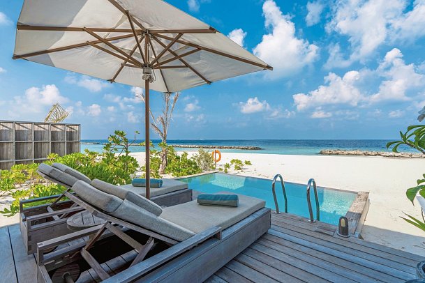 Kagi Maldives Resort & Spa - Wohnbeispiel Beach Pool Villa (Zimmercodierung VB1)
