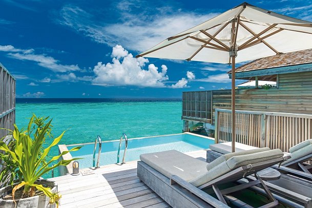 Kagi Maldives Resort & Spa - Wohnbeispiel Lagoon Pool Villa (Zimmercodierung VL1)