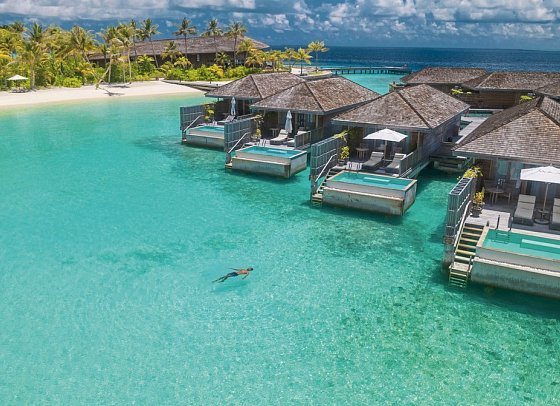 Kagi Maldives Resort & Spa - Wohnbeispiel Lagoon Pool Villa (Zimmercodierungen VL1 & VL8)