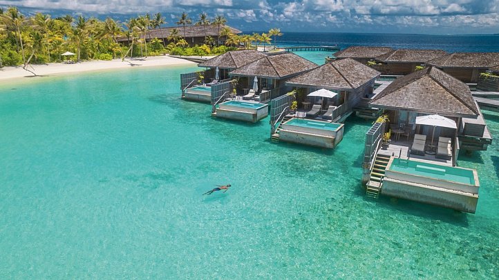 Kagi Maldives Resort & Spa - Wohnbeispiel Lagoon Pool Villa (Zimmercodierungen VL1 & VL8)