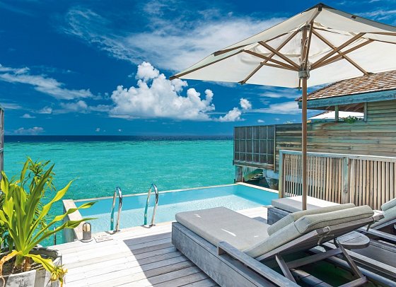 Kagi Maldives Resort & Spa - Wohnbeispiel Lagoon Pool Villa (Zimmercodierungen VL1 & VL8)