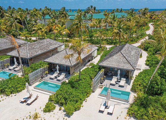 Kagi Maldives Resort & Spa - Wohnbeispiel Beach Pool Villa (Zimmercodierungen VB1 & VB8)