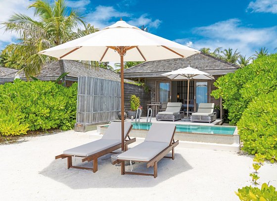 Kagi Maldives Resort & Spa - Wohnbeispiel Beach Pool Villa (Zimmercodierungen VB1 & VB8)
