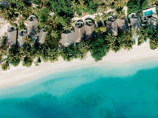 Nova Maldives - Wohnbeispiel Beach Villa (Zimmercodierungen VP1, VB1, VB2, FB1 & FB2)