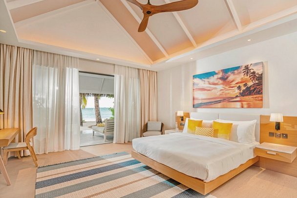 Nova Maldives - Wohnbeispiel Beach Villa (Zimmercodierungen VP1, VB1, VB2 & VB3)