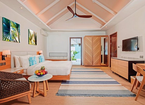 Nova Maldives - Wohnbeispiel Beach Villa (Zimmercodierungen VP1, VB1, VB2, VB3 & VB4)