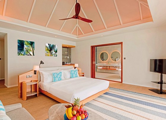 Nova Maldives - Wohnbeispiel Water Villa (Zimmercodierungen VX1, VX2 & VX3)