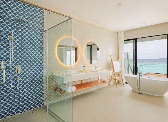 Nova Maldives - Beispiel Bad Water Villa (Zimmercodierungen VX1, VX2 & VX3)