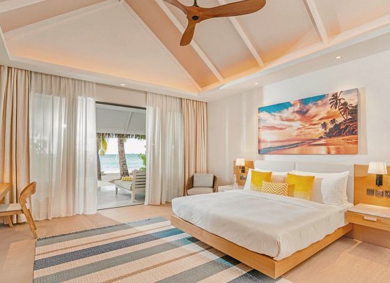 Nova Maldives - Wohnbeispiel Beach Villa (Zimmercodierungen VP1, VB1, VB2 & VB3)