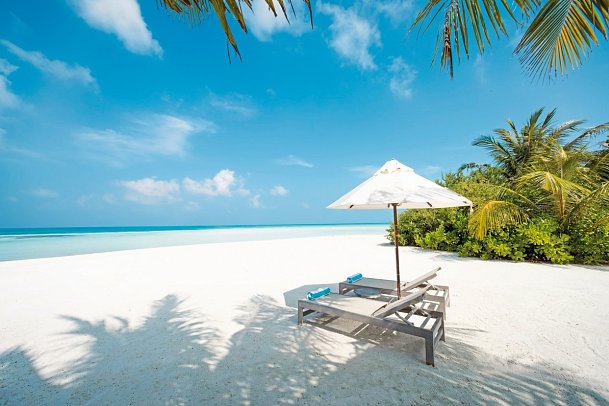Jawakara Islands Maldives - Wohnbeispiel Mabin Beach Pool Villa (Zimmercodierungen VB2 & VV2)